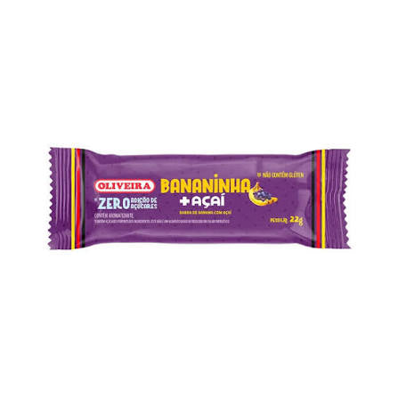 Bananinha Cremosa zero açucar c/ Açai 22gr
