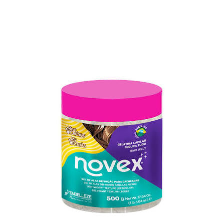 Gelatina Meus cachos segura tudo Novex 500g.