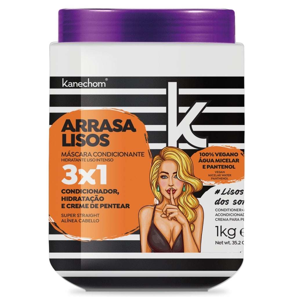 Máscara Condicionante Arrasa Lisos 3 em 1 KANECHON 1kg