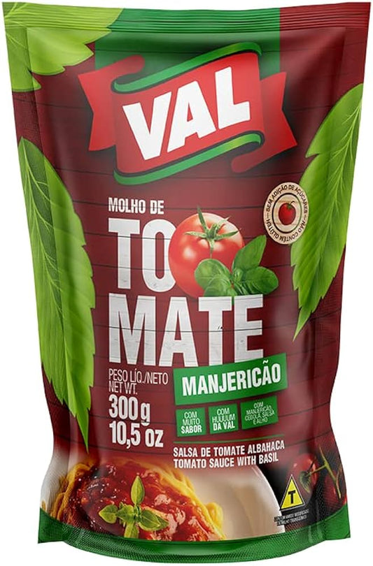 Molho de Tomate Manjericao Val 340g.(Salsa de tomate)