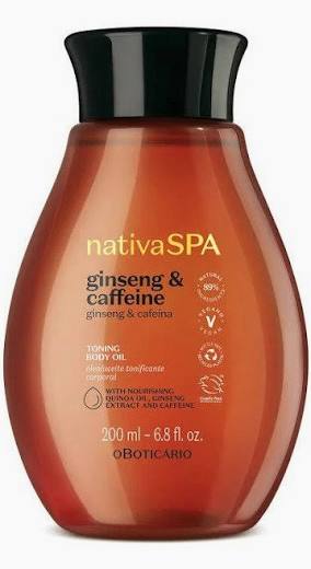 Nativa Spa Ginseng & Caffeine Aceite Tonificante corporal Oboticario