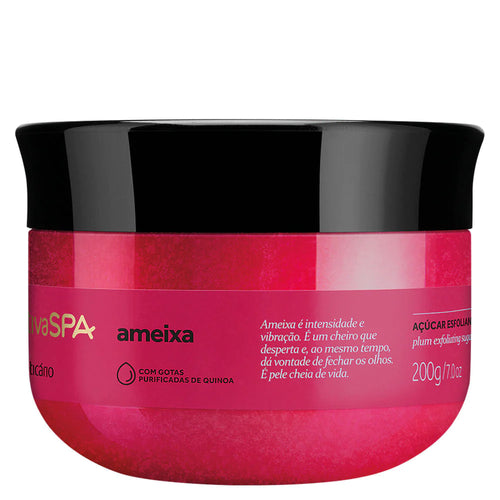 Nativa spa Ameixa Óleo esfoliante de açúcar Óleo nutritivo de quinoa 200g