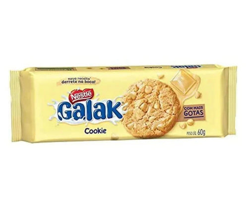 Bolacha Nestlé Biscoito Galak Gotas de Chocolate Branco 60G