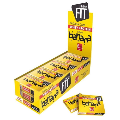 Paçoca com Whey Protein Banana Moreninha do Rio 264 g (Amendoim, proteínas)