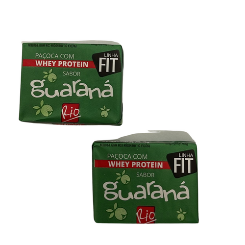 Paçoca com Whey Protein Guaraná Moreninha do Rio 1 unidad.(Cacahuetes, proteinas)