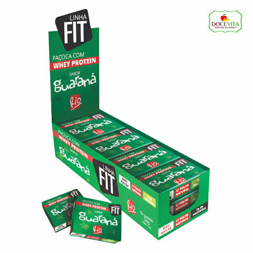 Paçoca com Whey Protein Guaraná zero açúcar Moreninha do Rio 264 g.(Cacahuetes, proteinas)