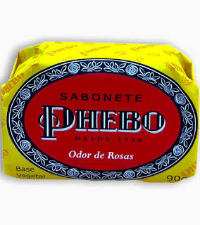 Sabonete com aroma de rosa Phebo 90g.