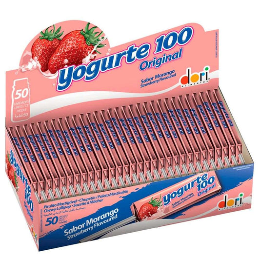 YOGURTE Pirulito Mastigável Iorgut 560g.(caramelo masticable yogur)