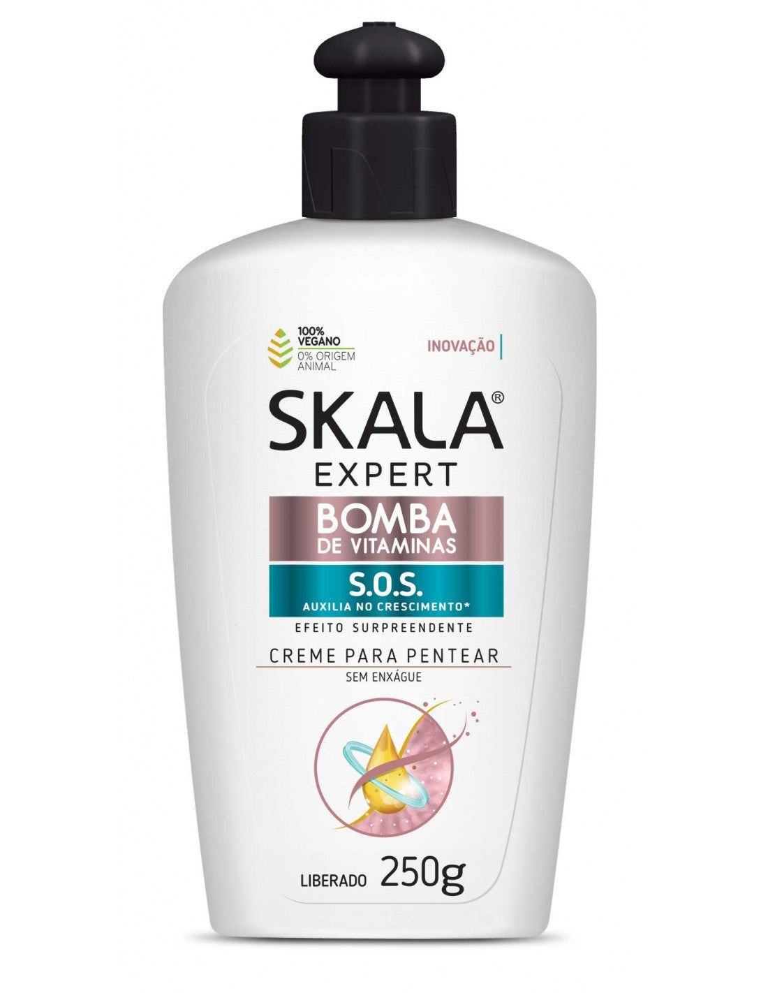 SKALA CREME PARA PENTEAR BOMBA DE VITAMINA 250G.