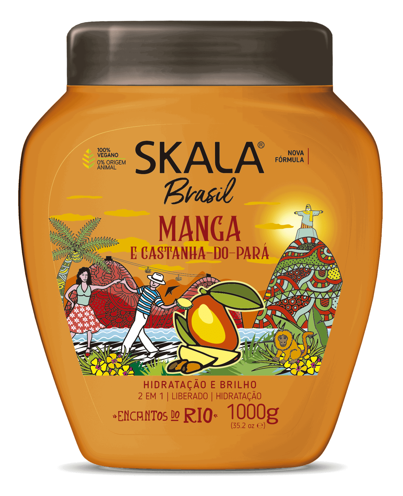 Skala Creme de Tratamento manga e Castanha do Pará 1kg.