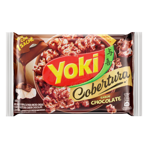 YOKI Pipoca para Micro-Ondas Sabor Chocolate 100g(Palomitas microondas)