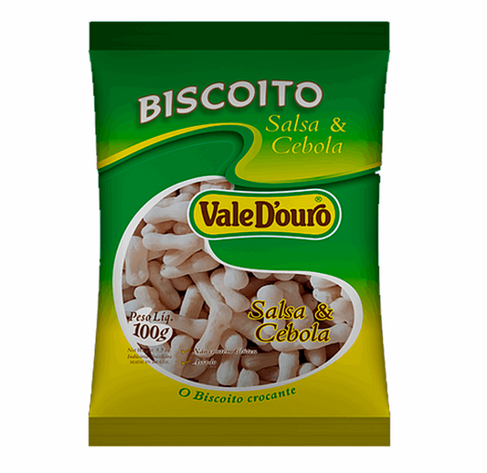 VALED'OURO Biscoito Polvilho Salsa e Cebola 100 g