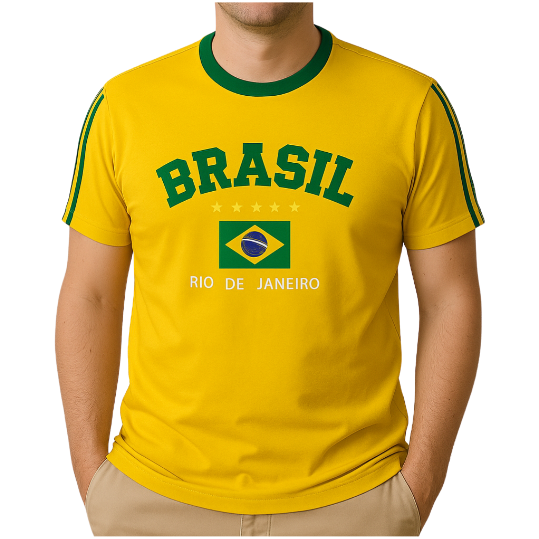 Camiseta Brasil Clásica – Edición Río