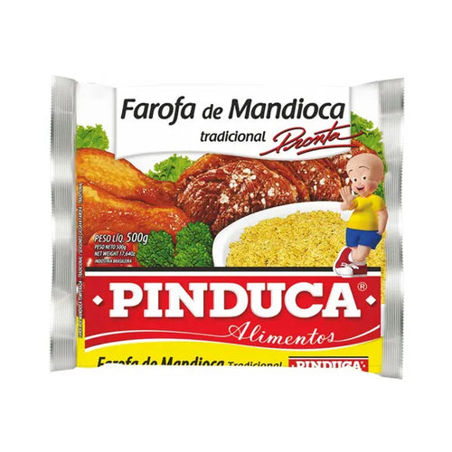 Farofa PINDUCA Mandioca Tradicional 500g (Farinha de Mandioca Temperada)