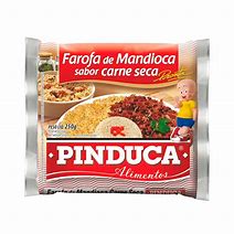 Farofa Mandioca Carne Seca Pinduca 250g.(Harina yuca sabor carne seca)