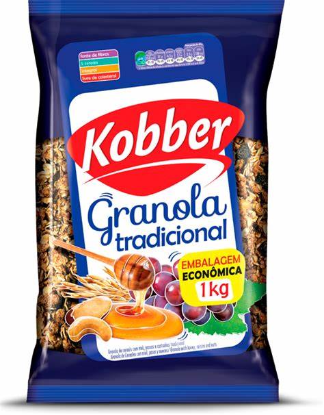 Granola Tradicional Kobber 1kg (Cereais com Mel)
