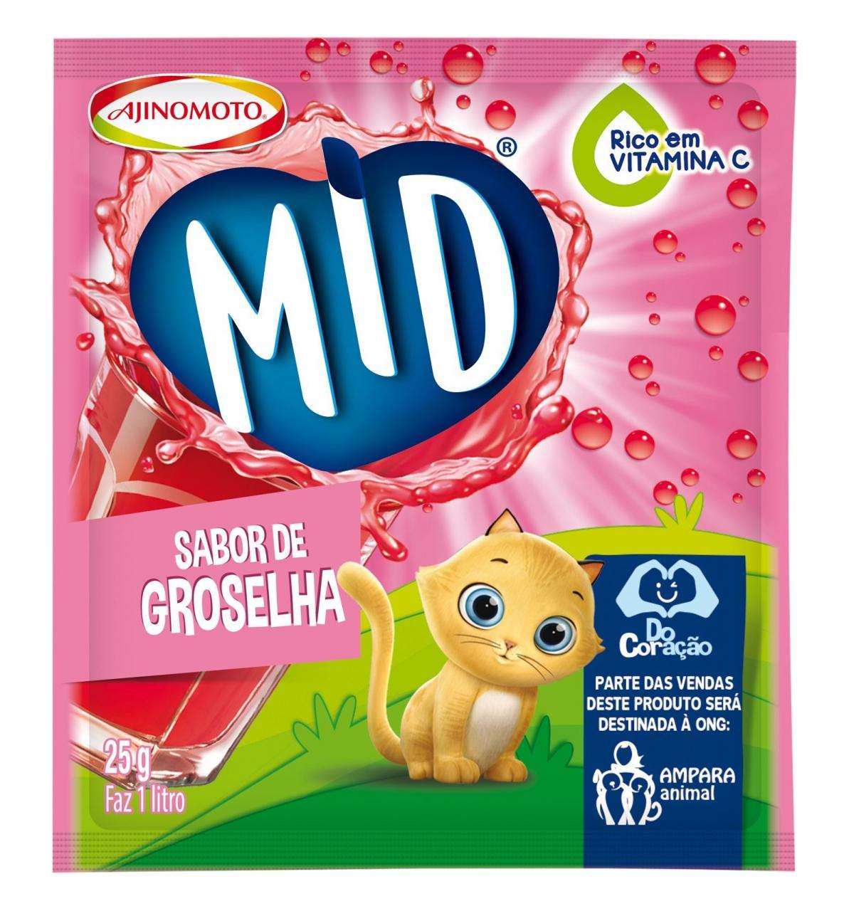 Mid Refresco Groselha 20g.