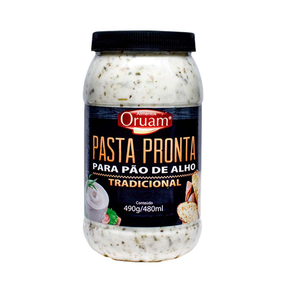 Pasta Para Pão de Alho Tradicional Oruam 490g.(Crema de ajo)