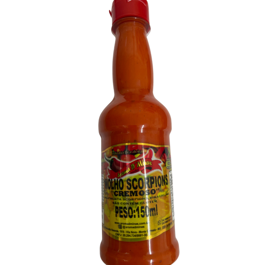 Molho pimenta scorpions cremoso 150ml.