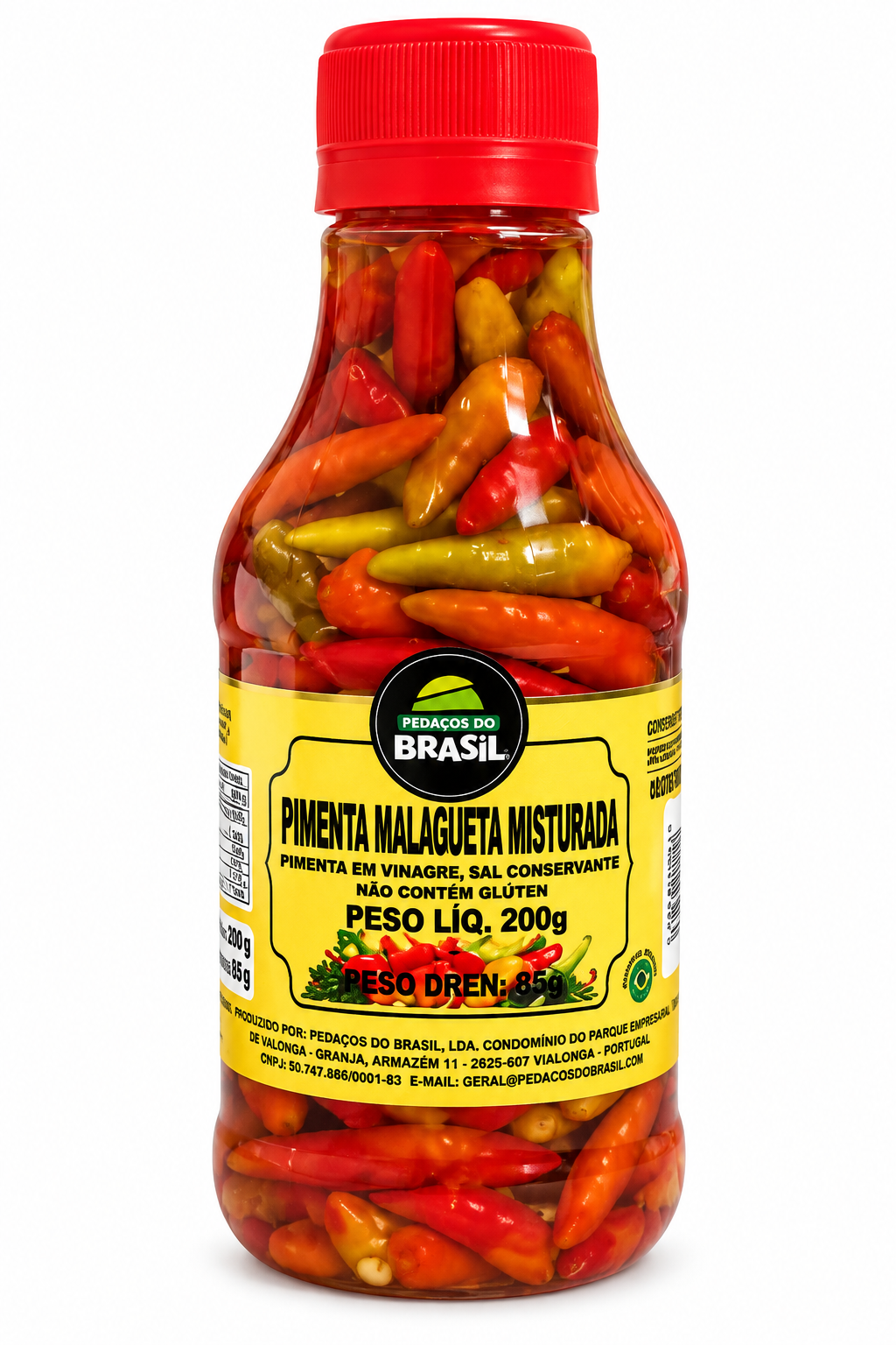 Pimenta Malagueta misturada 85g. Pedaços do Brasil