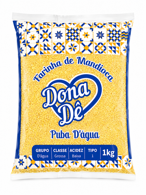 Farinha de Puba Dona Dê 1kg. Puba D'agua.