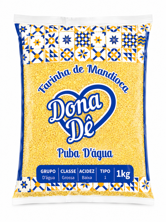 Farinha de Puba Dona Dê 1kg. Puba D'agua.