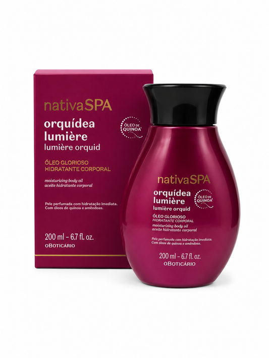 Óleo Glorioso Hidratante corporal Nativa Spa  Oboticario 200ml.
