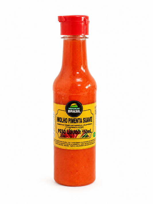 Molho Pimenta Suave Pedaços do Brasil 150ml.
