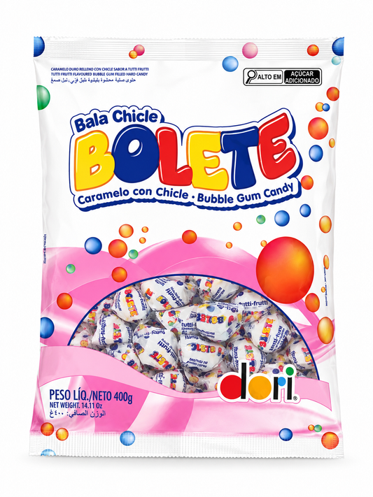 Chiclete Pirulito Bolete Tutti Frutti 400G Dori