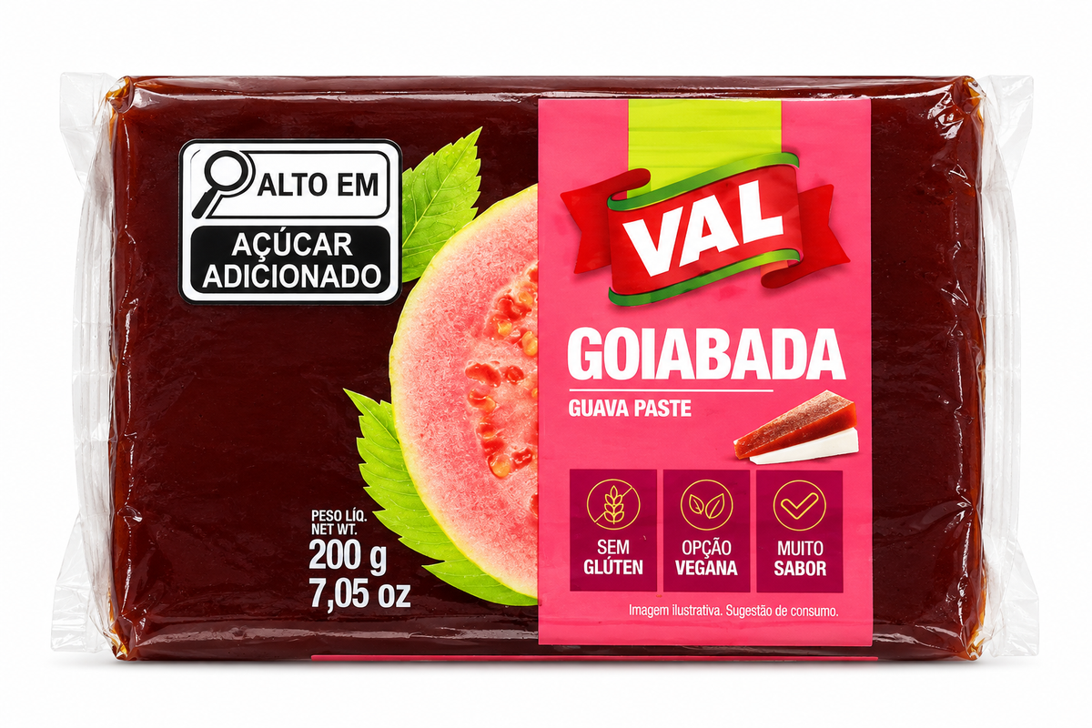 Goiabada Val bloco 200g.