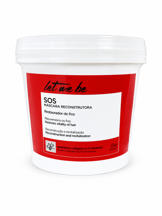 Sos Máscara Recontrutora, Rejuvenece  os Fios. Recontrução e Revitalização.  Let Me Be 1,5kg.