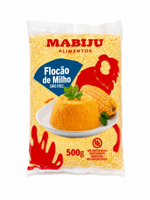 Flocão de Milho Mabiju 500gr (livre de GMO)