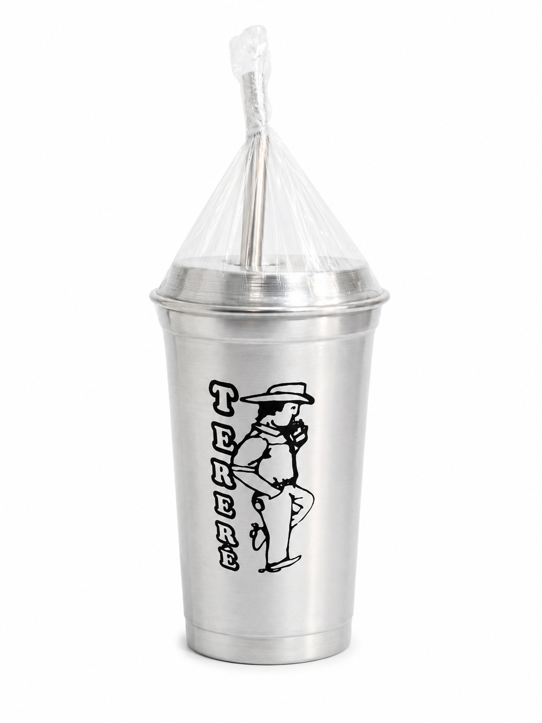 Copo de Alumínio Para Terere c/ Bomba.