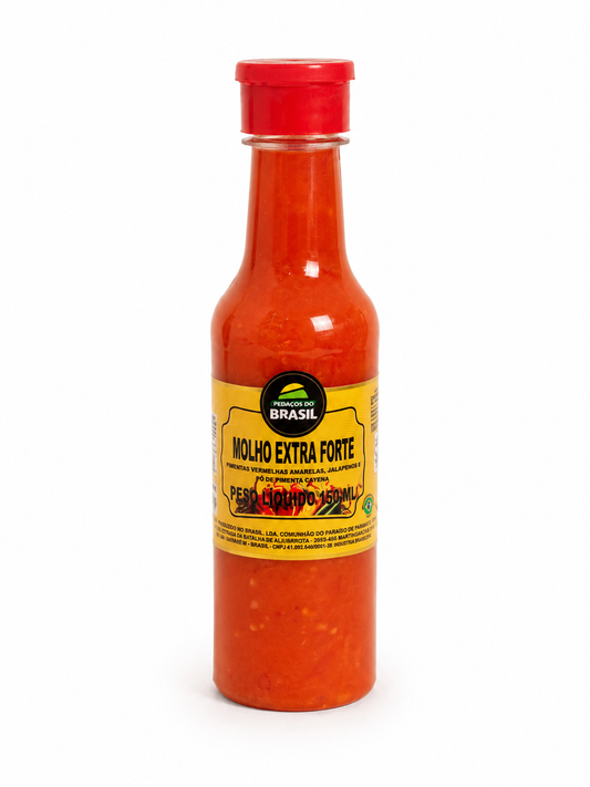Molho Pimenta Extra Forte Pedaços do Brasil 150ml.