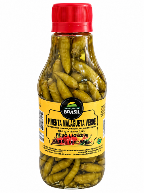 Pimenta Malagueta verde pedaços do brasil 85g.