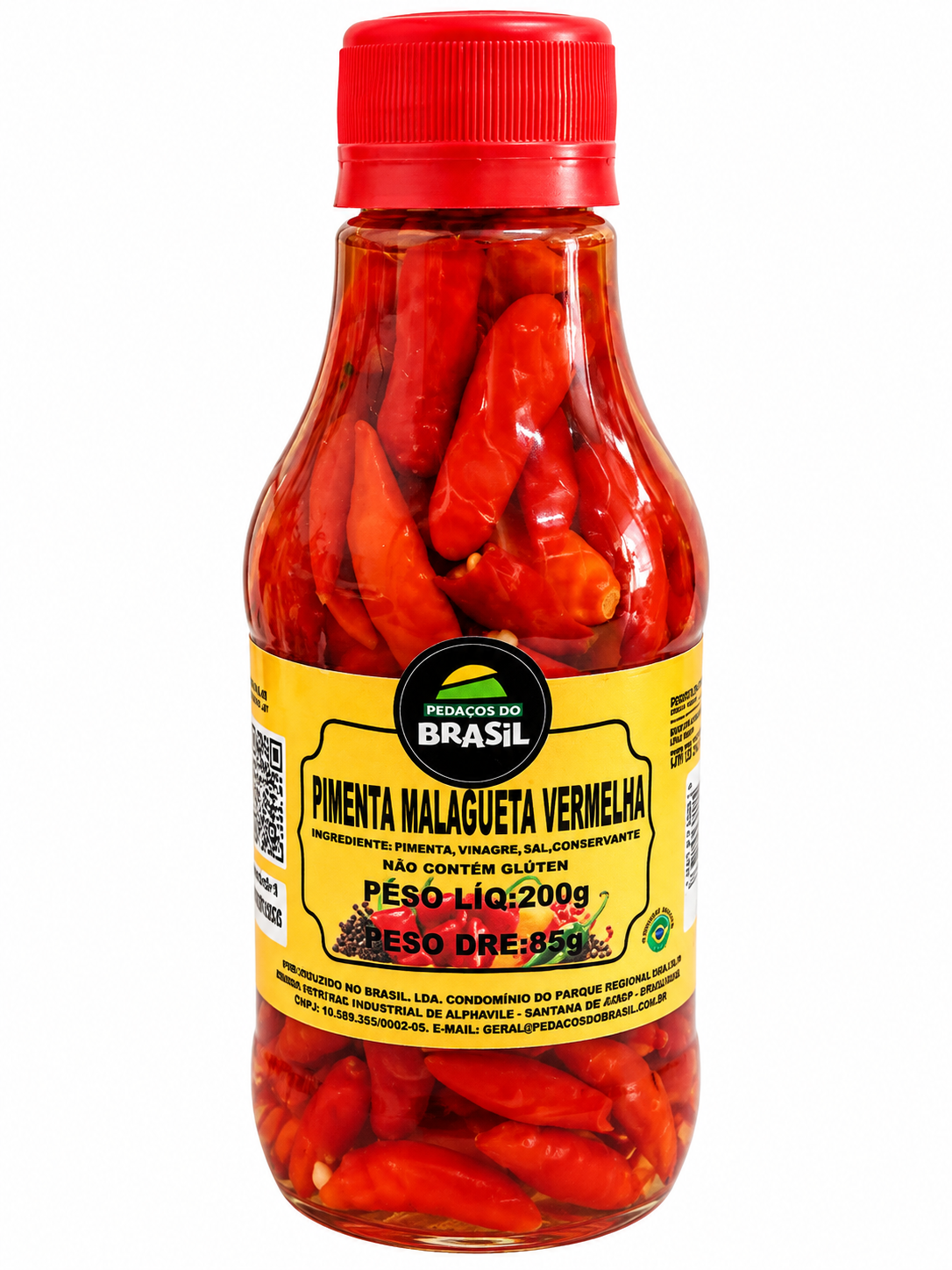 Pimenta Malagueta vermelha pedaços do brasil 85g.
