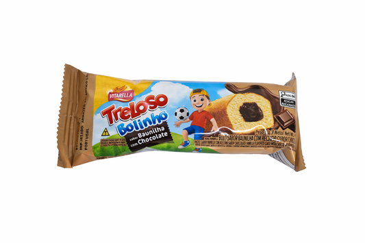 Bolinho Treloso Baunilla C/ Recheio de Chocolate Vitarella 40g.