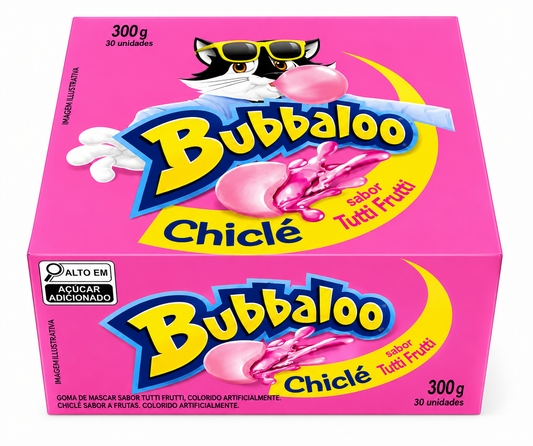 Chicle Bubbaloo Tutti-Frutti  caixa 300gr.