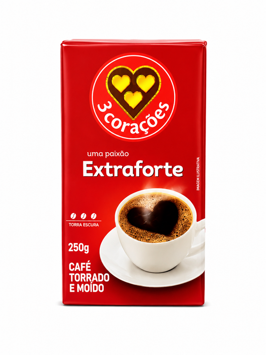 Café Extra fuerte 3 corações 250g.