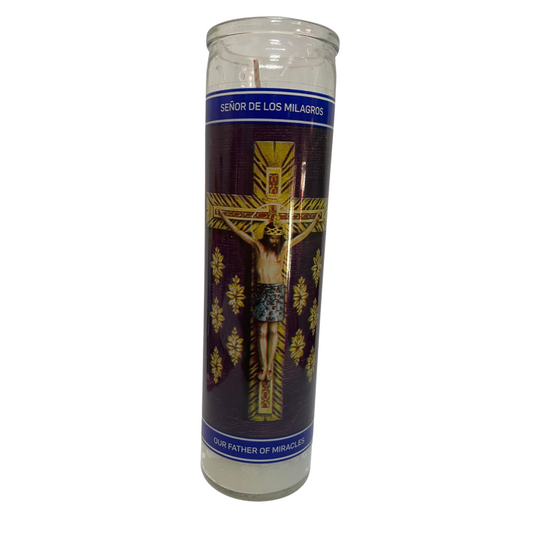 Vela Señor de los Milagros.