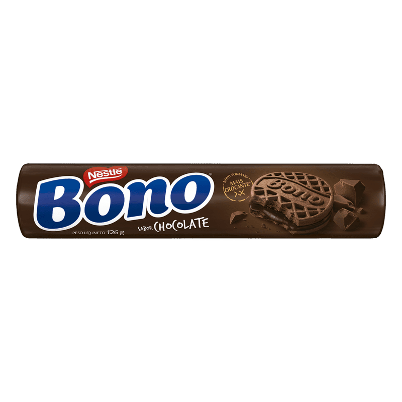 NESTLÉ  Bono Recheado Chocolate, 90g (Galletas rellenas chocolate)