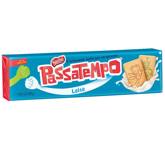 BISCOITO AO LEITE PASSATEMPO 150 g.(Galletas)