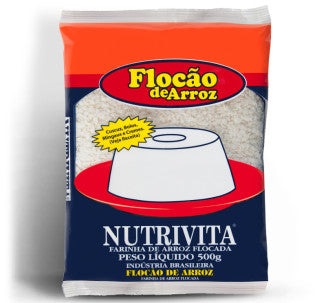 NUTRIVITA Arroz Flocão 500g (Arroz em flocos, sem glúten)