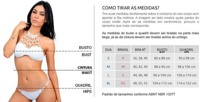 Maiô Argola Lurex Preto Brasil.(Maiô Triquíni)