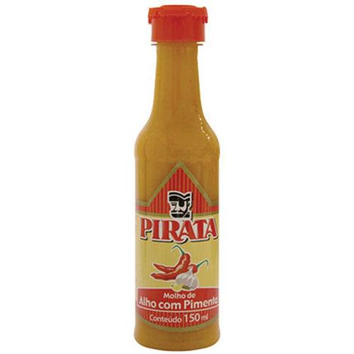 Molho de Alho com Pimenta Pirata  150ml. (Salsa ajo con pimienta)