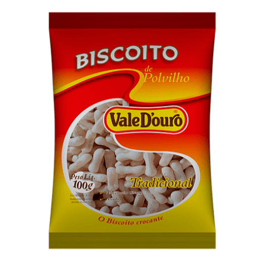VALED'OURO Biscoito Polvilho Tradicional 100 g.(Snack almidón yuca)