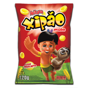 Salgadinho Laminado Xipao Aritana Presunto 120g.