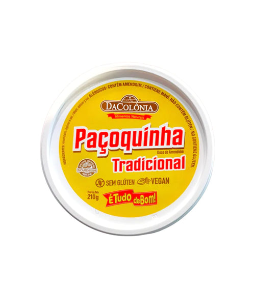 DACOLONIA Paçoca Rolha Tradicional 210g (doce de amendoim)