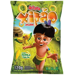 Salgadinho Laminado Xipao Aritana Cebola com Salsa 120g.