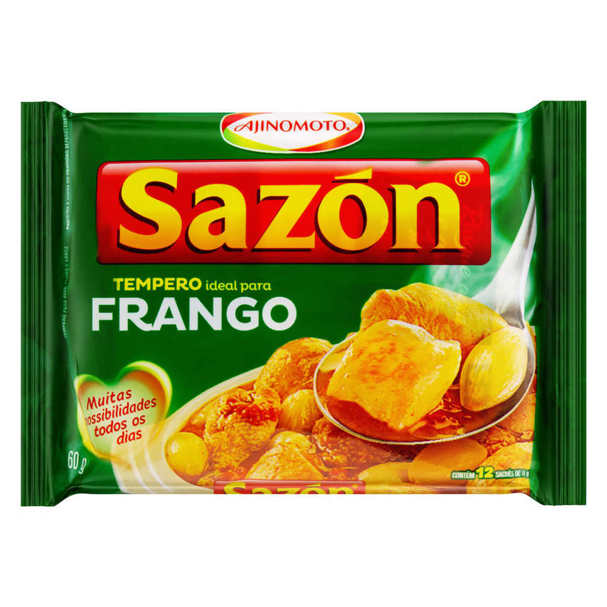 AJINOMOTO Tempero Sazón Verde para Frango 60g.(Sazonador aliño para pollo)